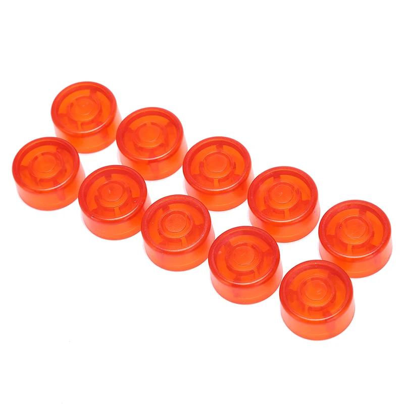 10 pçs footswitches pedal efeito guitarra elétrica pé boné de unhas amplificadores doces cor interruptor de pé toppers botão acessórios - Image 1