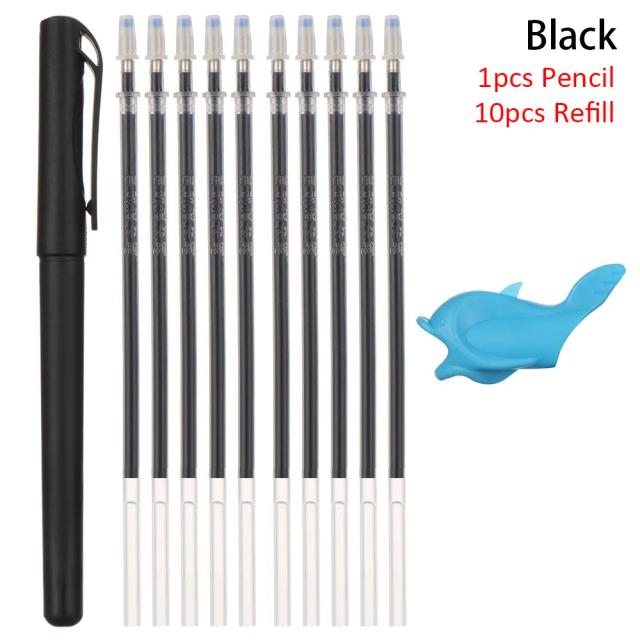 Caneta Desvanecedora Automática com Reenchimento Mágico - Kit Completo de Canetas de Gel Invisíveis e Ferramentas de Caligrafia