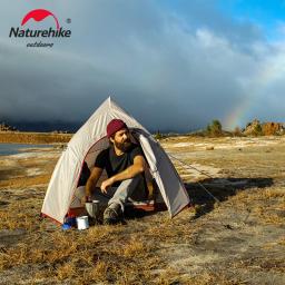 Naturehike nuvem até 1 2 3 pessoas tenda ultraleve 20d barraca de acampamento à prova dwaterproof água ao ar livre caminhadas barraca viagem mochila ciclismo tenda - Image 3