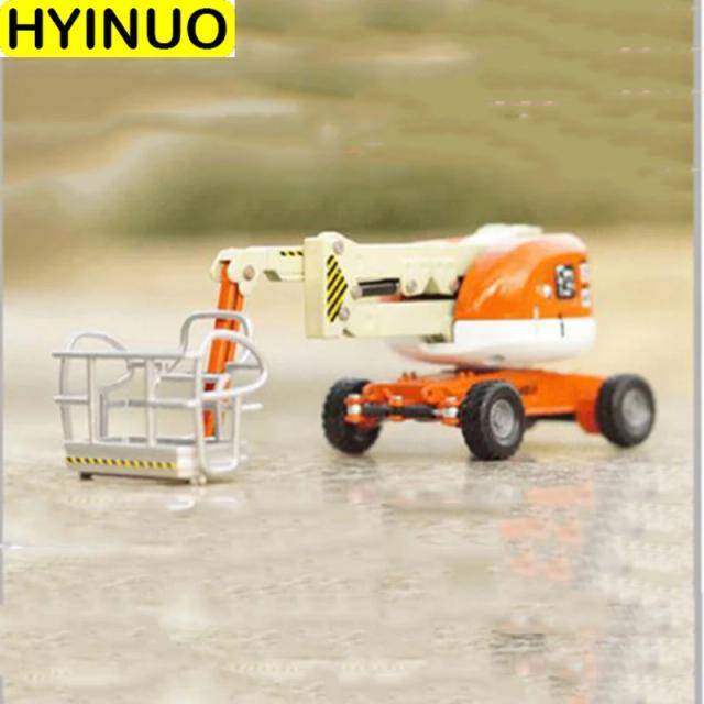 Mini Veículo de Engenharia Diecast Liga Dobrável Elevatório Telescópico 1:24