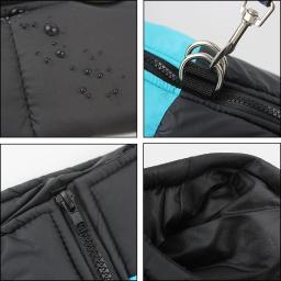 Jaqueta acolchoada impermeável com zíper para cães, colete quente de inverno, roupas pet, casaco de cachorro, cães pequenos médios e grandes - Image 6
