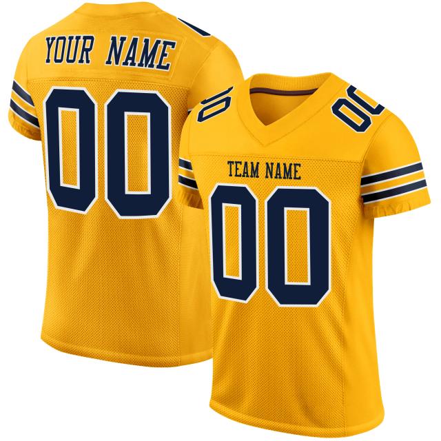 Camiseta de Futebol Americano Personalizada com Sublimação, Nome da Equipe e Número - Ideal para Homens e Presentes para Fãs