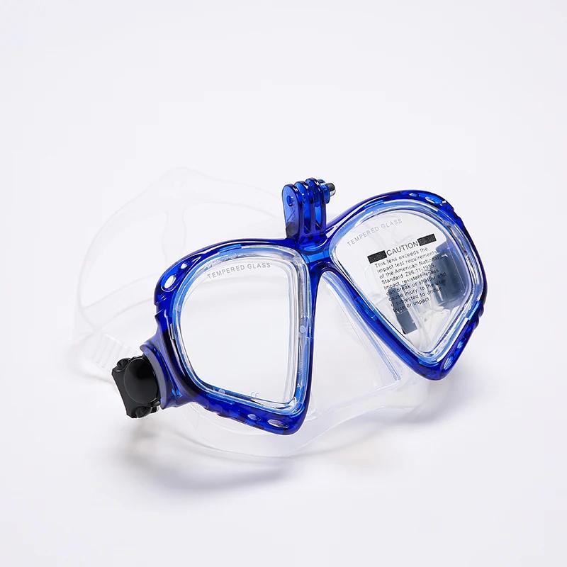 Profissional máscara de mergulho subaquático óculos de mergulho são adequados para pequenos esportes câmera todos os óculos secos - Image 1