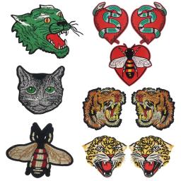 Patches bordados padrão animal costurar em/ferro em retalho apliques faça você mesmo artesanato stiker para jeans chapéu bolsa acessórios de roupas emblemas - Image 1