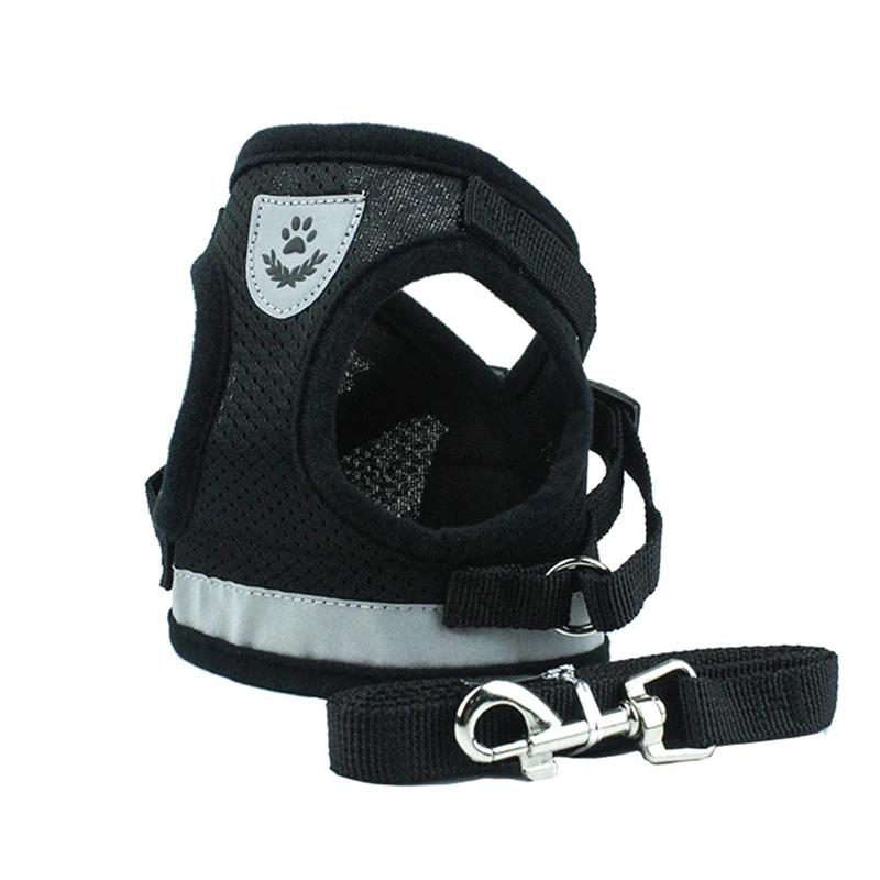 Conjunto de Arnês e Trela Xadrez para Gatos, Arnês Mesh Pet, Moda Cat, Acessórios Kitty, Produtos para Gatos, Verão - Image 1