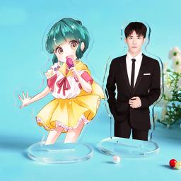 Combinação de suporte personalizado, figura de anime, modelo acrílico transparente, decoração de mesa, foto, chaveiro para fãs, presentes - Image 4