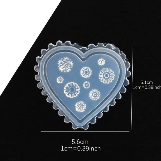 Molde de Silicone SNASAN para Nail Art com Grânulos, Flores, Ursos, Folhas, Shells e Golfinhos - Ferramenta DIY para Resina Epóxi e Caixas