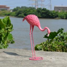 Jardinagem ao ar livre Decoração Metal Flamingo Escultura, Jardim e quintal Home Decor, Enfeites de casamento, Presente personalizado do ofício - Image 6