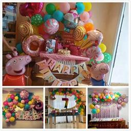 Kit de arco para balões e doces, decorações para festas de aniversário, para meninas, crianças, candelabro, materiais para festa de feliz aniversário, banner - Image 3