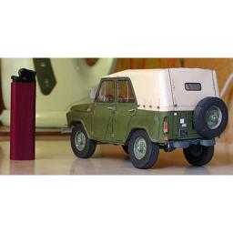 WW II-3D Conjuntos De Construção De Cartão De Papel, Modelo De Veículo Militar, Brinquedos DIY, União Soviética, UAZ-469, Escala 1:25 - Image 2
