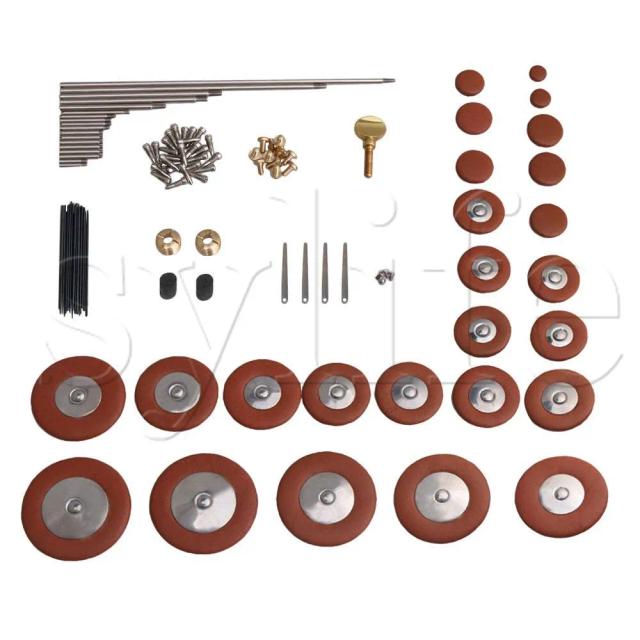 Kit Completo de Reparação para Saxofone Alto com 25 Almofadas, Parafusos e Ferramentas DIY