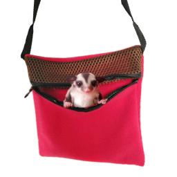 Bolsa de transporte de animais pequenos, saco de dormir de saída ratos hamster para carregar, bolsa respirável para deslizador de açúcar - Image 1