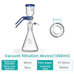 JOANLAB Loja Oficial 1000ml Aparelho de Filtro a Vácuo Equipamento de Laboratório Filtro de Vidro Núcleo de Areia Filtro de Membrana Líquida - Image 3
