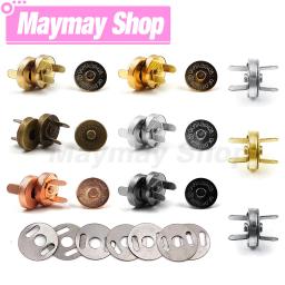 Fechos magnéticos Fechos Botões, bolsa, bolsa, carteira, artesanato, sacos, peças, acessórios, fivela automática, 14mm, 18mm, 10 conjuntos por lote - Image 1
