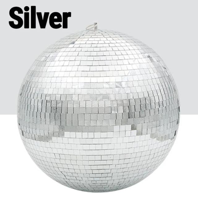 Espelho Disco Ball com Bola de Vidro Giratória para Luzes de Palco e Decorações de Festa Grande, Iluminação de Bar e DJ, Efeitos Coloridos e Reflexivos