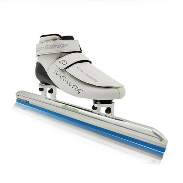 Patins de Gelo Bruce Super Luz Preto e Branco para Neve e Lago - Tamanhos 38 a 43