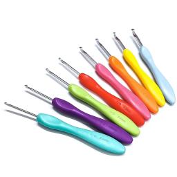 Alumínio Crochet Ganchos Agulhas de tricô Crochet Ganchos Conjunto de ferramentas Agulhas de tricô Ganchos de crochê Então Weave Crochet Needle Kit - Image 2