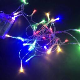 10/20/40/80/160 aa bateria operado luzes da corda led para o natal guirlanda festa de casamento decoração natal pisca luzes de fadas - Image 5