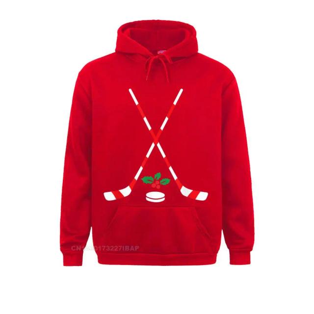 Hoodies de Hóquei no Gelo com Estampa Natalina para Geek, Moda Engraçada de Outono e Hip Hop