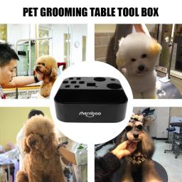 Caixa De Armazenamento De Plástico no Suporte para Pet Grooming, Tesoura De Mesa, Caixas De Pente De Cão, Organizador De Escovas, Suprimentos De Gato - Image 3