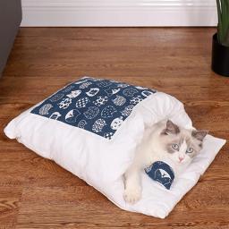Inverno quente saco de dormir para animais de estimação, cão e gato cama, tapete, casa removível, pequeno pet cama, Puppy Kennel, Nest Cushion, New Supply - Image 3
