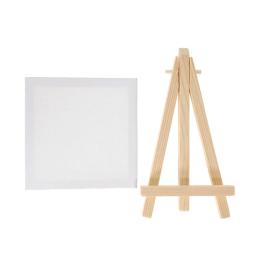 Mini kit de pintura a óleo quadro titular diy arte artesanato pintura desenho suprimentos 8x8cm quadro com 7x12cm prateleira - Image 5