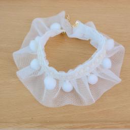 Pequeno hairballs colar moda simples rendas gatos colar coleiras para filhote de cachorro animais de estimação festa suprimentos ajustáveis acessórios - Image 6