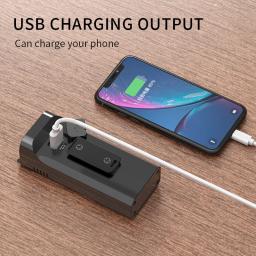 Lanterna de bicicleta com display digital natfire, luz usb c recarregável de led, lanterna super brilhante para ciclismo - Image 4