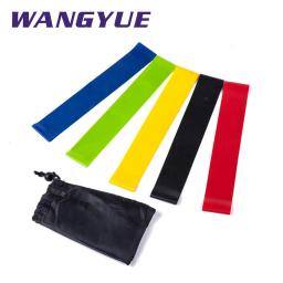 Bandas de Borracha Resistência Elástica para Yoga, Fitness Indoor e Outdoor Equipment, Pilates Sport Training, Equipamento de Treino, 5 Cores, 0,35mm-1,1mm - Image 3