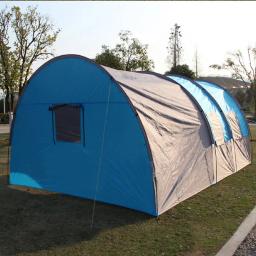 Grande barraca de acampamento para a família, impermeável fibra de vidro pólo, túnel familiar, equipamento da tenda ao ar livre, montanhismo partido, 10 pessoas, 5-8 pessoas - Image 6