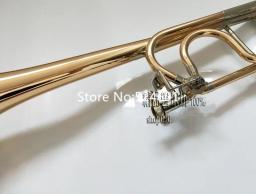 Venda quente bach 42go tenor bb/f trombone ouro cobre profissional jogando instrumentos musicais com concha e bocal - Image 5