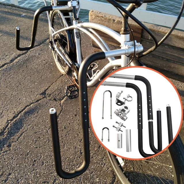 Suporte Atualizado para Bicicleta e Scooter: Ideal para Transportar Pranchas de Surf e Acessórios