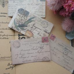 30 pçs carta antiga nunca enviar envelope design papel criativo artesanato papel fundo scrapbooking presente uso - Image 4
