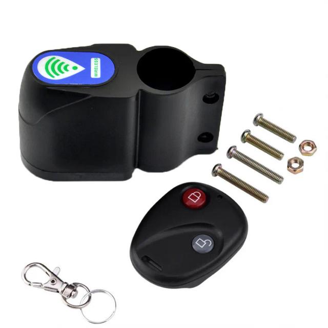 Cadeado Antirroubo para Bicicleta com Alarmes Sonoros e Controle Remoto - Acessório de Segurança para Ciclismo