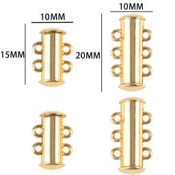 Fechos magnéticos fortes de aço inoxidável, fechos para pulseira de couro, conectores para fazer jóias para iniciantes colar - Image 6