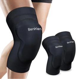 Joelheiras benken joelheiras protetoras respiráveis protetor esportivo macio de alta qualidade espuma lycra para patinação - Image 1