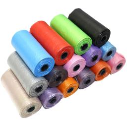Saco higiênico biodegradável para cachorro, saco para cocô de cachorro animais de estimação, sacos de lixo resíduos biodegradável, saco de limpeza para coleta de cães com 15/30 peças - Image 2