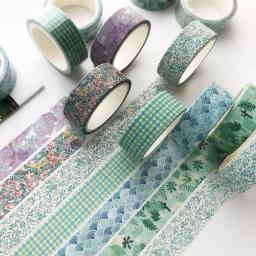 Fita de washi de flores frescas e animais, fita decorativa de 15mm para diário, livro de recortes, decoração de festas diy - Image 2