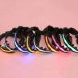2.5cm luminosa coleira de gato do cão de estimação moda led cão pet noite segurança collar piscando luz acima de náilon colar banda suprimentos para animais estimação quente - Image 3