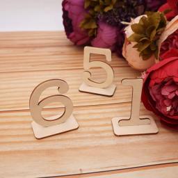 Sinais De Direção De Festa Com Base De Retângulo, Números De Mesa, Fontes De Casamento, Decoração De Festa, Restaurante, Chuveiro, Altura De 6cm - Image 3
