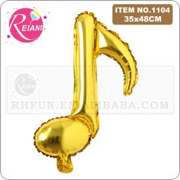 Notas musicais folha mylar balões festa de aniversário do casamento suprimentos infláveis globos decorações de casamento suprimentos balão de hélio - Image 3