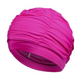 Boné de natação de nylon elástico para mulheres, cabelo comprido, chapéu de banho, cortina elástica, piscina de praia, turbante aquático à beira-mar, novo - Image 6