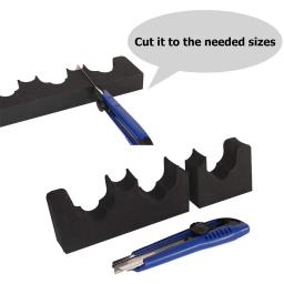 Rack de arma de espuma multifuncional portátil, descanso de barril de rifle com faixa magnética universal para montagem na parede interna e externa, suporte de arma de eva - Image 2