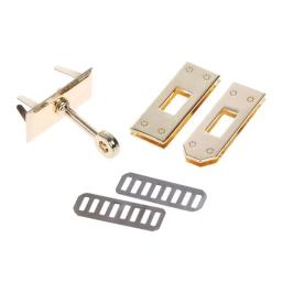 Fecho de metal turn locks torção bloqueio diy couro crossbody bolsa ombro saco fivelas - Image 5
