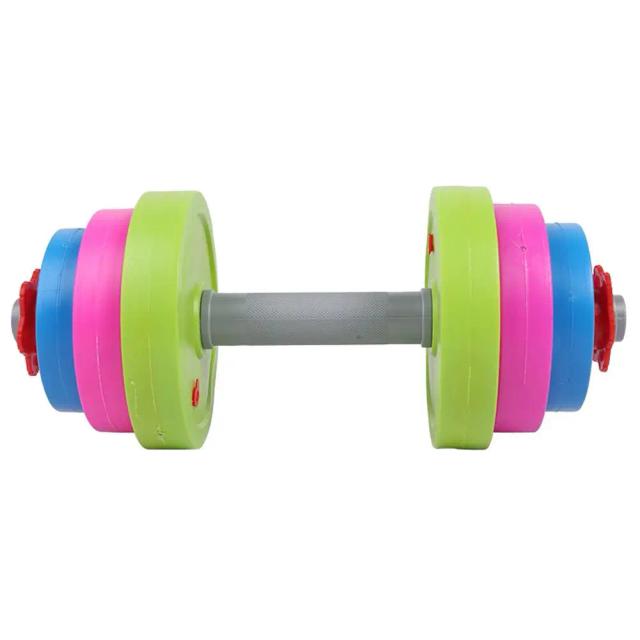 Conjunto Colorido de Halteres Ajustáveis para Crianças - Diversão e Exercício na Praia ou Ginásio