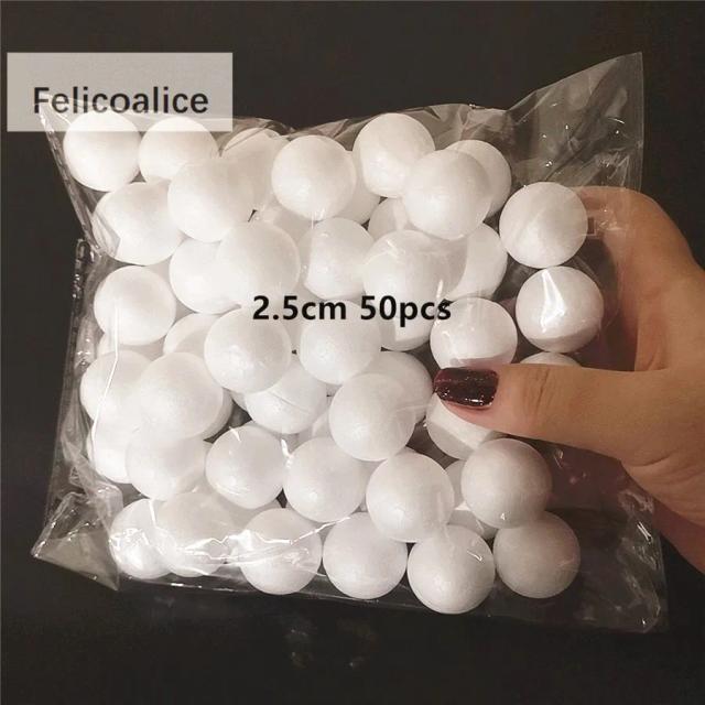 Esferas de Isopor para Artesanato e Decoração de Festas - Espuma Branca em Várias Medidas (1 cm a 5 cm) para Casamentos e Projetos DIY