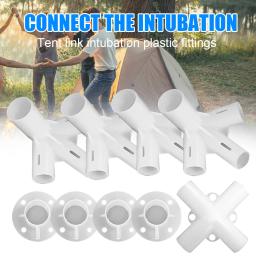 Tenda Peças para acampamento ao ar livre Peças sobressalentes Tenda plástica Pés Canto Acessórios para Camping 40x40mm 9Pcs - Image 1