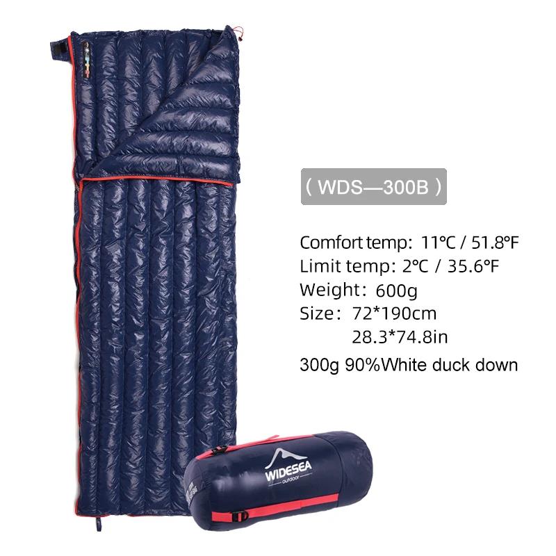 Widesea Camping Ultraleve Sleeping Bag Down Impermeável Lazy Bag Compressão De Armazenamento Portátil Slumber Bag Viagem Sundries Bag - Image 1