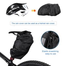 Rinowalk bolsa de bicicleta impermeável, bolsa para selim de bicicleta com bolso para garrafa d'água, saco de traseiro de grande volume, novo, 2021 - Image 5