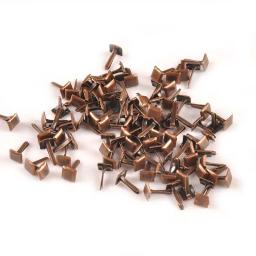 4.5x8mm 50 pçs/lote artesanato de metal do vintage mini cubo tranças embelezações diy scrapbooking prendedor tranças decoração papel c2402 - Image 3
